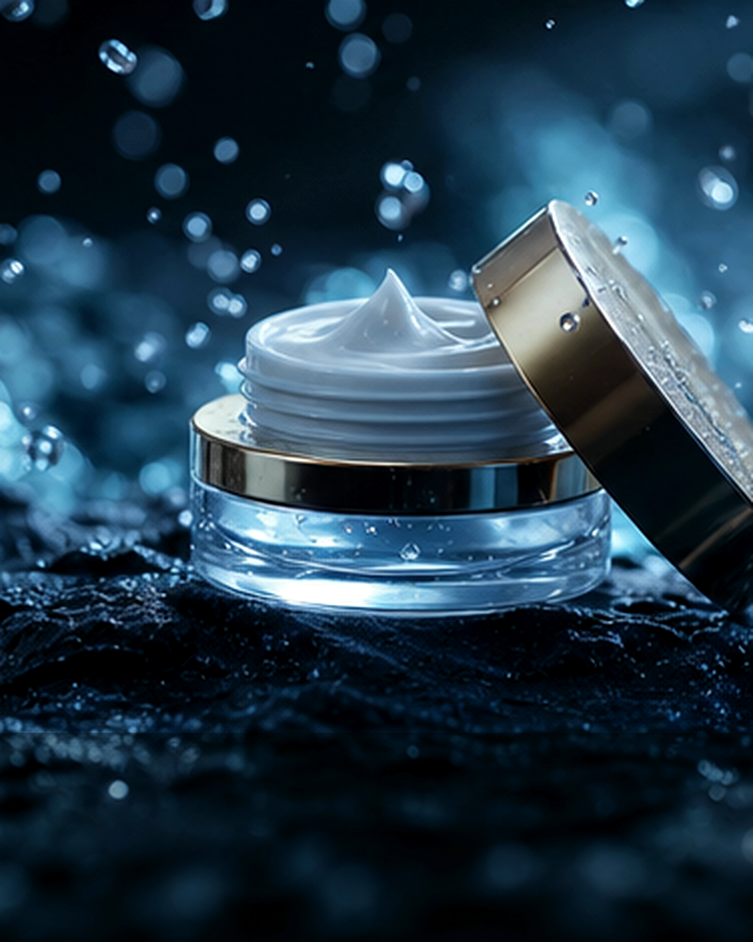 Cinematic skincare product art direction for Launch Film